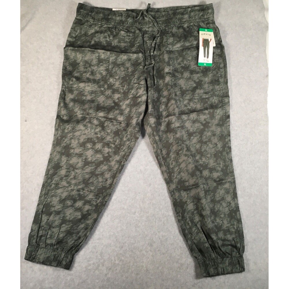 NEW Orvis Women's Size XL Midweight Relaxed Fit Tencel Jogger Cameo Green